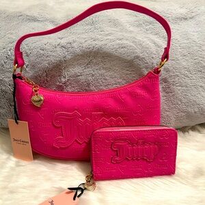 NWT JUICY COUTURE UPGRADE U SHOULDER BAG & Wallet
